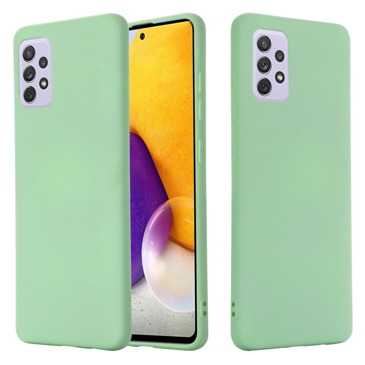 

For Samsung Galaxy A82 Solid Color Liquid Silicone Dropproof Full Coverage Protective Case(Green)