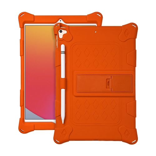 

All-inclusive Silicone Shockproof Case with Holder For iPad mini 5 / 4(Orange)