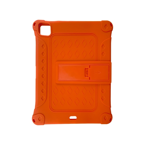 

All-inclusive Silicone Shockproof Case with Holder For iPad Pro 12.9 2021 / 2020(Orange)