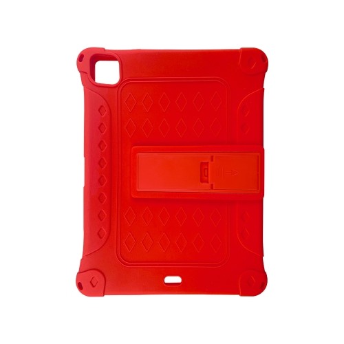 

All-inclusive Silicone Shockproof Case with Holder For iPad Pro 12.9 2021 / 2020(Red)