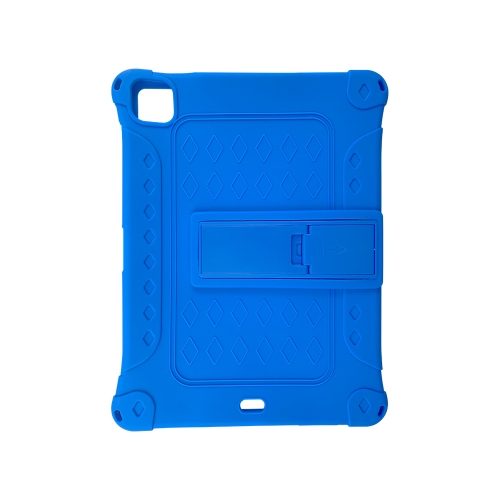 

All-inclusive Silicone Shockproof Case with Holder For iPad Pro 12.9 2021 / 2020(Blue)