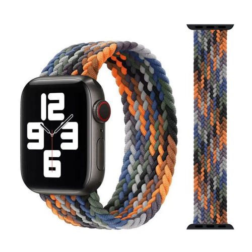 

Metal Head Braided Nylon Replacement Watchbands, Size: XS 135mm For Apple Watch Series 7 45mm / 6 & SE & 5 & 4 44mm / 3 & 2 & 1 42mm(Camouflage Colorful)