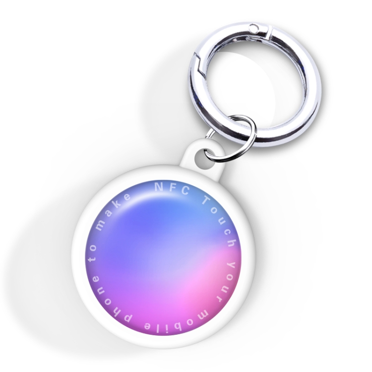 

Dudutag NFC Social Anti-Lost Device Keychain Pet Luggage Locator(Blue Purple)