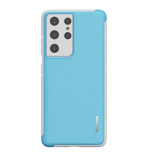 

For Samsung Galaxy S21 Ultra wlons PC + TPU Shockproof Protective Case(Blue)