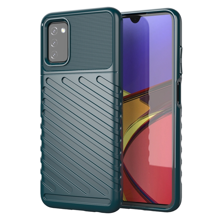 

For Samsung Galaxy A03s (164mm) Thunderbolt Shockproof TPU Soft Case(Green)