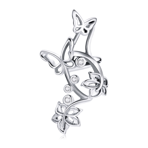 

S925 Sterling Silver Butterfly Vine Ear Bone Clip Women Earrings