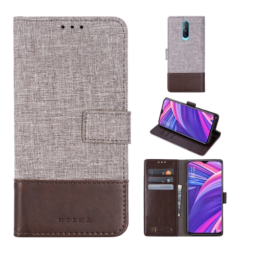 

For OPPO R17 Pro MUXMA MX102 Horizontal Flip Canvas Leather Case with Stand & Card Slot & Wallet Function(Brown)