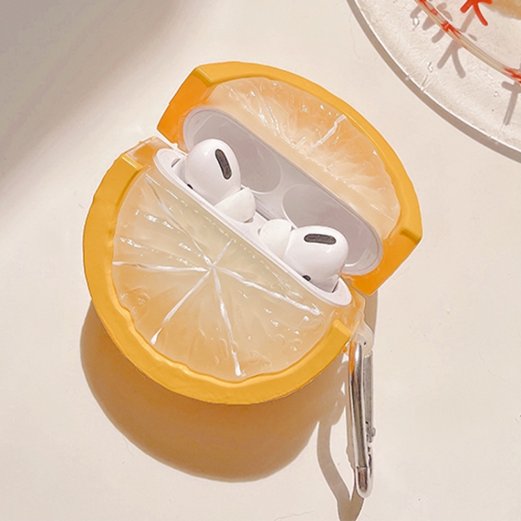 

Lemon Shape Plastic Earphone Protective Case For AirPods Pro