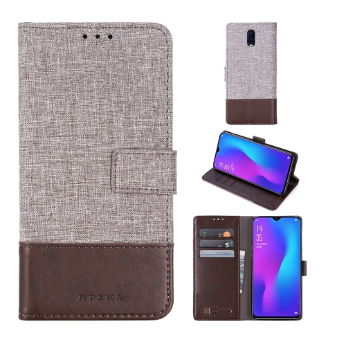 

For OPPO R17 MUXMA MX102 Horizontal Flip Canvas Leather Case with Stand & Card Slot & Wallet Function(Brown)