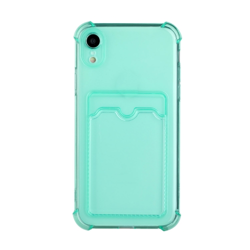 

TPU Dropproof Protective Back Case with Card Slot For iPhone XR(Green)