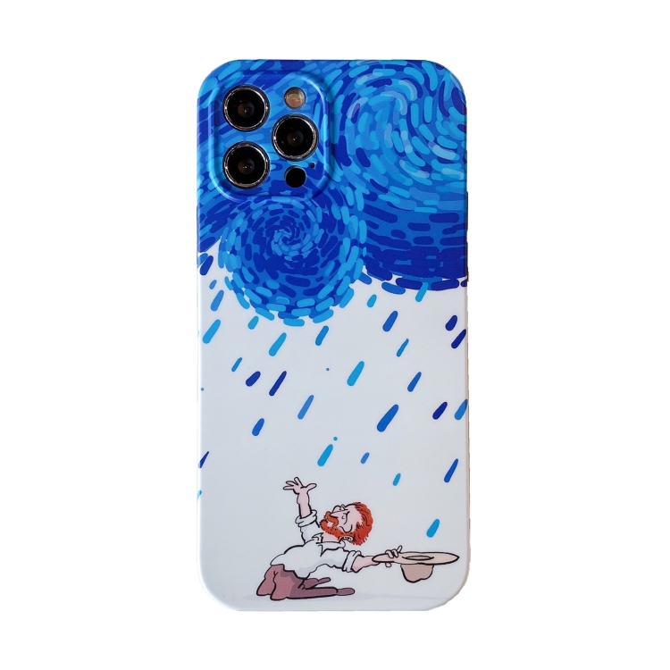 

Illustration IMD TPU Protective Case For iPhone 12 mini(Rainning)