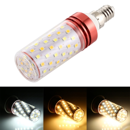 

E14 16W 700LM 84LEDs Three-Color Dimming Corn Light Bulb SMD 2835