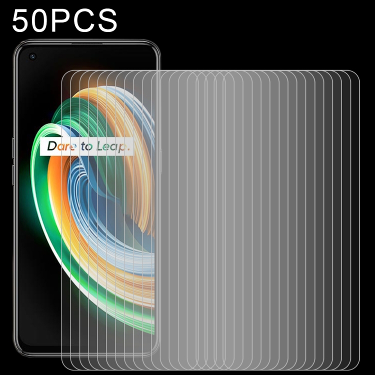 

For OPPO Realme Q3 Pro Carnival 50 PCS 0.26mm 9H 2.5D Tempered Glass Film