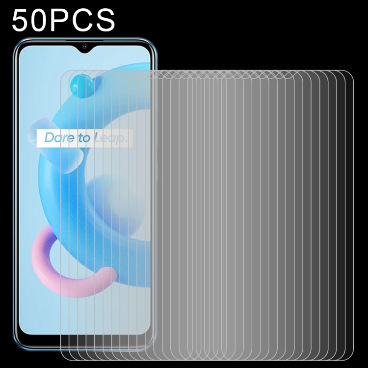 

For OPPO Realme C20 50 PCS 0.26mm 9H 2.5D Tempered Glass Film