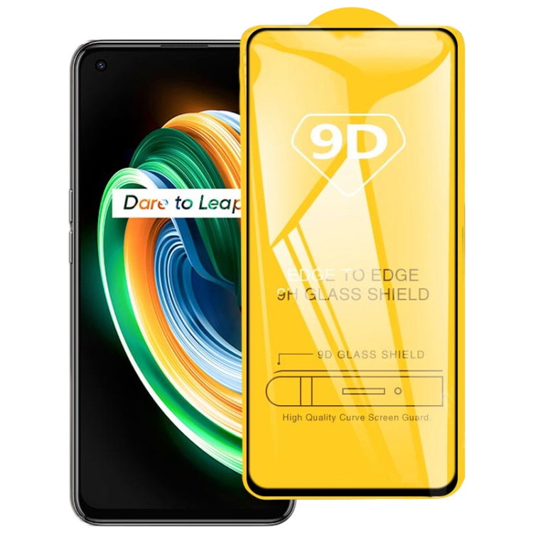 

For OPPO Realme Q3 Pro Carnival 9D Full Glue Full Screen Tempered Glass Film