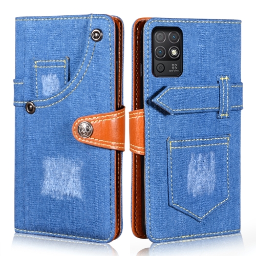 

For Honor Play 5T Youth Denim Horizontal Flip Leather Case with Holder & Card Slot & Wallet(Dark Blue)