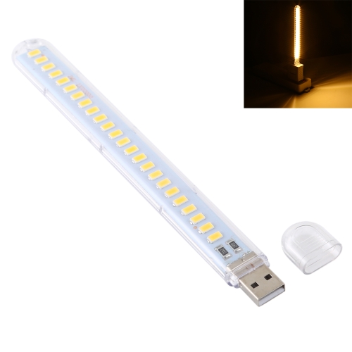 

3W 24LEDs 5V 200LM USB LED Book Light Portable Night Light Warm Light