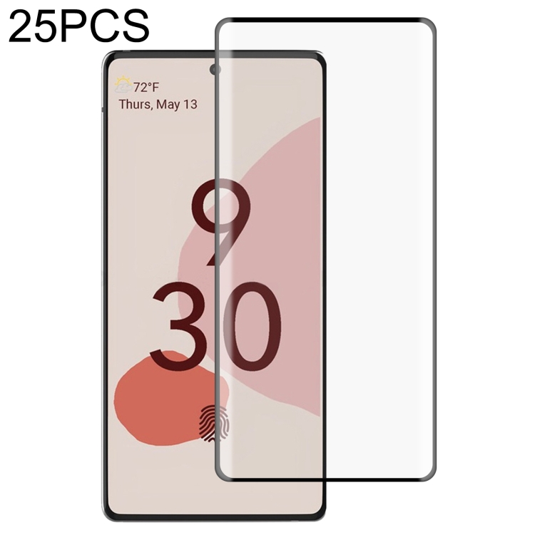 

For Google Pixel 6 25 PCS Full Glue Full Screen Tempered Glass Film