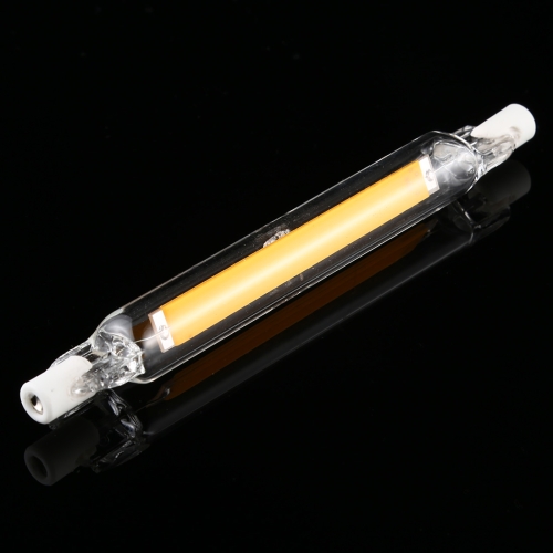 

R7S 7W 500LM 118mm COB LED Bulb Glass Tube Replacement Halogen Lamp Spot Light, Warm Light