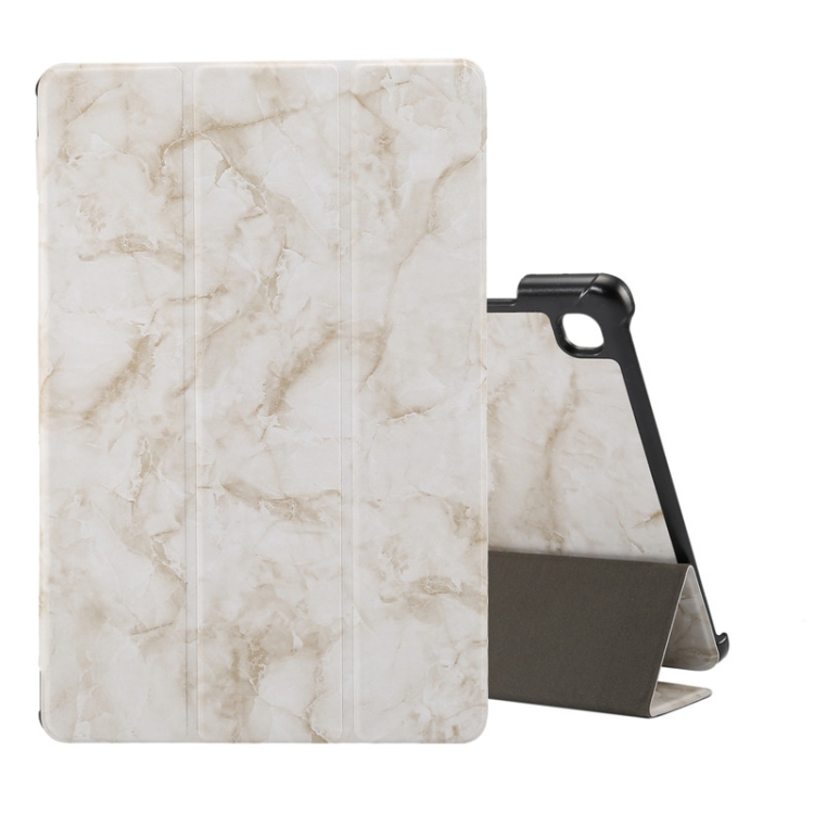 

For Samsung Galaxy Tab A7 Lite T220/T225 Marble Texture Pattern Horizontal Flip Leather Case, with Three-folding Holder & Sleep / Wake-up(Smoky Gray)