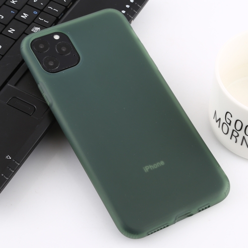 

For iPhone 11 Pro Shockproof Liquid Latex Soft Protective Case(Dark Green)