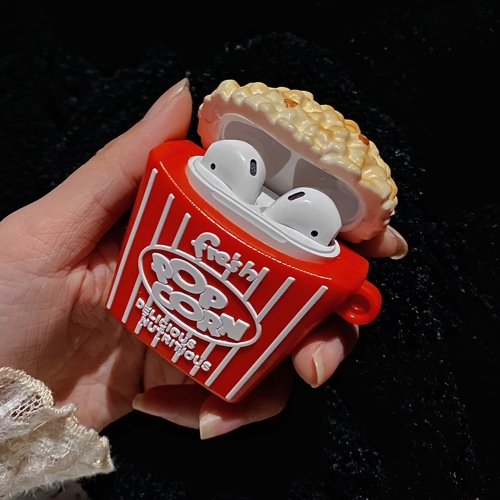 

Popcorn Shape Silicone Wireless Earphone Protective Case For AirPods 1 / 2