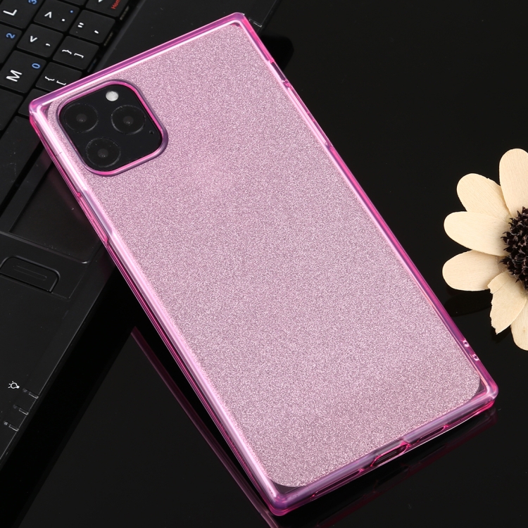 

For iPhone 11 Pro Max Glitter Powder TPU Protective Case(Pink)