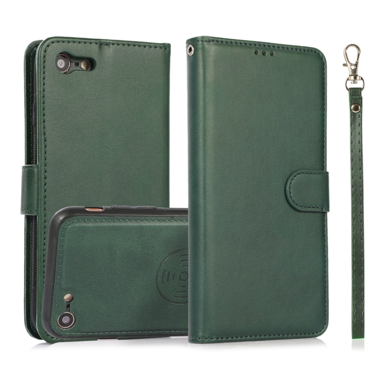 Calf Texture 2 in 1 Detachable Magnetic Back Cover Horizontal Flip Leather Case with Holder & Card Slots & Wallet & Photo Frame For iPhone SE 2020 / 8 / 7 (Green)
Calf Texture 2 in 1 Detachable Magnetic Back Cover Horizontal Flip Leather Case with Holder & Card Slots & Wallet & Photo Frame For iPhone SE 2020 / 8 / 7 (Green)