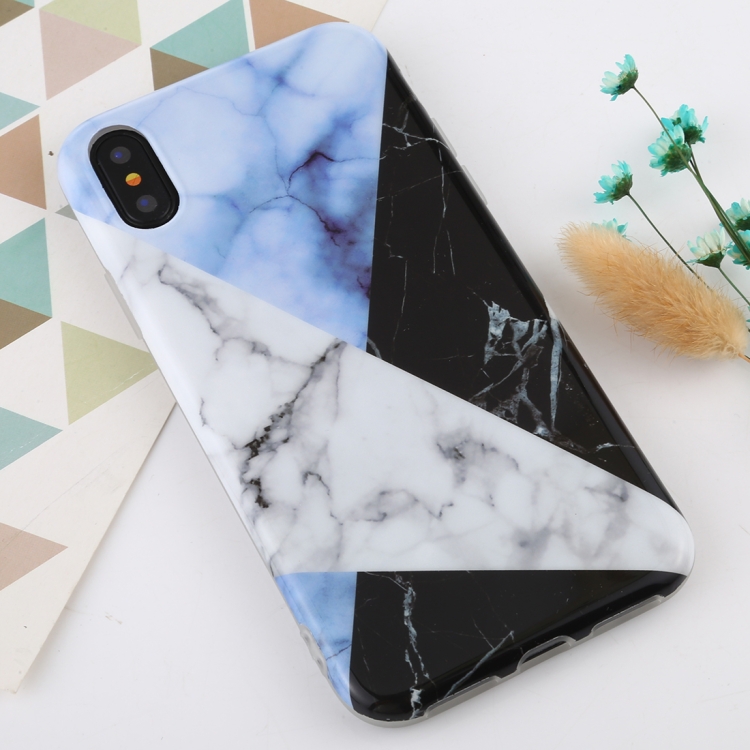 

For iPhone XS Max Marble Pattern TPU Protecitve Case(White Texture)