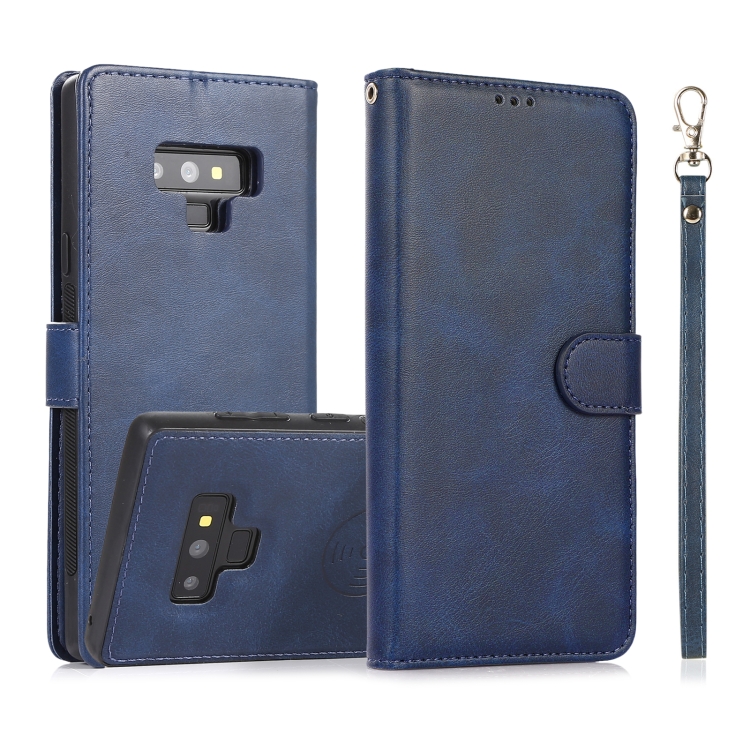 For Samsung Galaxy Note9 Calf Texture 2 in 1 Detachable Magnetic Back Cover Horizontal Flip Leather Case with Holder & Card Slots & Wallet & Photo Frame(Blue)
For Samsung Galaxy Note9 Calf Texture 2 in 1 Detachable Magnetic Back Cover Horizontal Flip Leather Case with Holder & Card Slots & Wallet & Photo Frame(Blue)