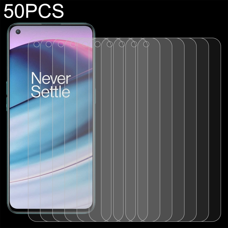 

For OnePlus Nord CE 5G 50 PCS 0.26mm 9H 2.5D Tempered Glass Film