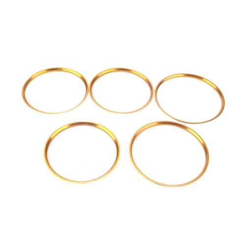 

A5819-02 5 PCS Car Gold Air Conditioner Air Outlet Decorative Ring for Mercedes-Benz