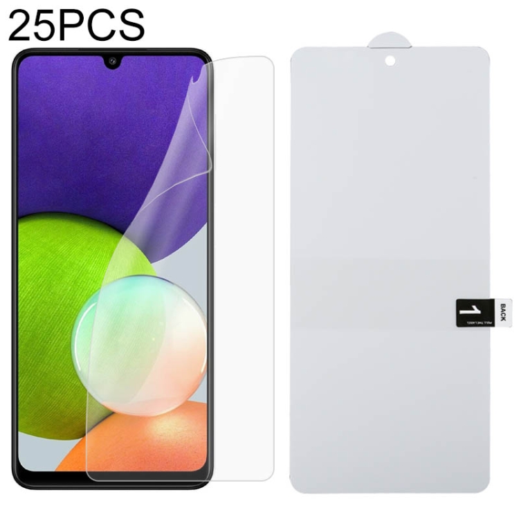 

For Samsung Galaxy A22 4G 25 PCS Full Screen Protector Explosion-proof Front Hydrogel Film