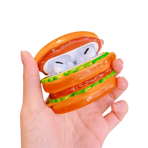 

Burger Shape Silicone Wireless Earphone Protective Case For AirPods Pro