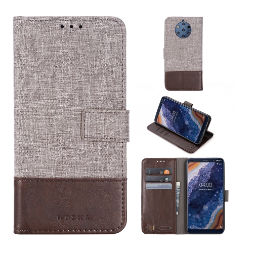 

For Nokia 9 PureView MUXMA MX102 Horizontal Flip Canvas Leather Case with Stand & Card Slot & Wallet Function(Brown)