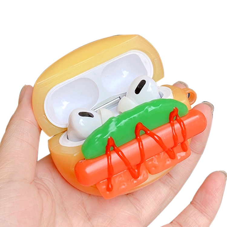 

Ham Bread Shape Silicone Wireless Earphone Protective Case For AirPods Pro