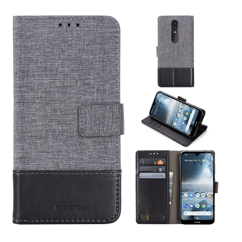 

For Nokia 4.2 MUXMA MX102 Horizontal Flip Canvas Leather Case with Stand & Card Slot & Wallet Function(Black)