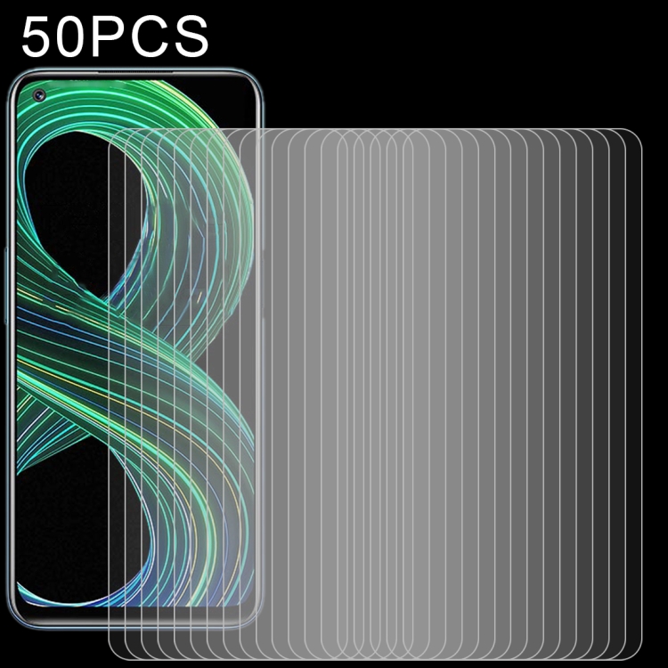 

For OPPO Realme 8 5G 50 PCS 0.26mm 9H 2.5D Tempered Glass Film