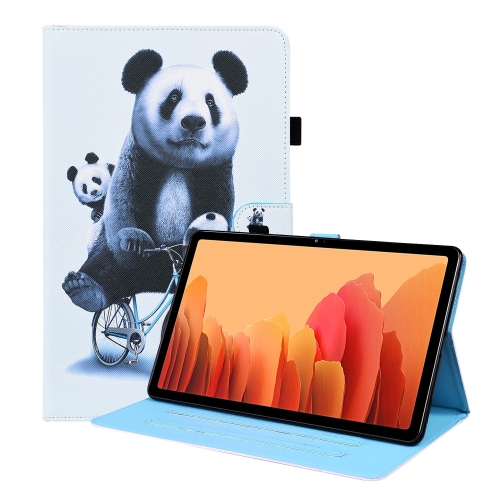 

For Samsung Galaxy A7 10.4 2020 SM-T500 / SM-T505 Animal Pattern Horizontal Flip Leather Case with Holder & Card Slots & Photo Frame & Sleep / Wake-up Function(Cycling Panda)