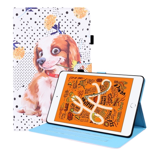 

Animal Pattern Horizontal Flip Leather Case with Holder & Card Slots & Photo Frame & Sleep / Wake-up Function For iPad Mini 5 / 4 / 3 / 2 / 1(Little Flower dog)