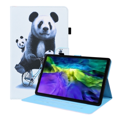 

Animal Pattern Horizontal Flip Leather Case with Holder & Card Slots & Photo Frame & Sleep / Wake-up Function For iPad Pro 11 inch 2021 / 2020 & Air 2020 10.9(Cycling Panda)