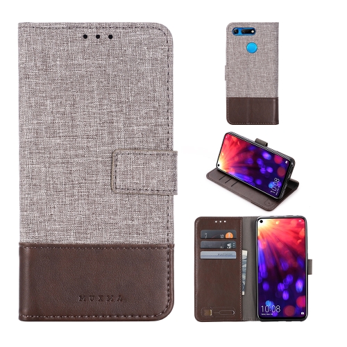 

For Huawei Honor V20 MUXMA MX102 Horizontal Flip Canvas Leather Case with Stand & Card Slot & Wallet Function(Brown)