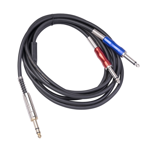 

BLS0201-30 Stereo 6.35mm Male to Dual Mono 6.35mm Audio Cable, Length:3m