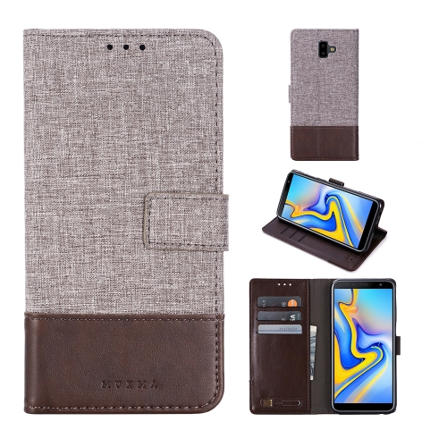 

For Galaxy J6 Plus MUXMA MX102 Horizontal Flip Canvas Leather Case with Stand & Card Slot & Wallet Function(Brown)