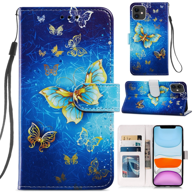 

Painted Pattern Horizontal Flip Leather Case with Holder & Card Slots & Photo Frame For iPhone 11(Phnom Penh Butterfly)