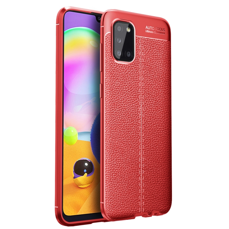 

For Samsung Galaxy A02s US Version Litchi Texture TPU Shockproof Case(Red)