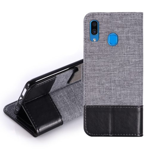 

For Galaxy A30 MUXMA MX102 Horizontal Flip Canvas Leather Case with Stand & Card Slot & Wallet Function(Black)