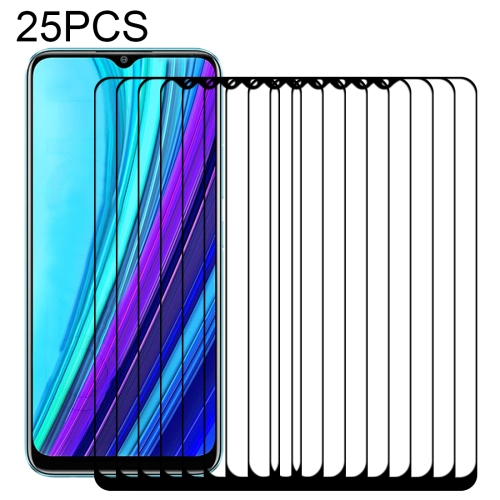 

For OPPO Realme Narzo 30A 25 PCS Full Glue Full Screen Tempered Glass Film