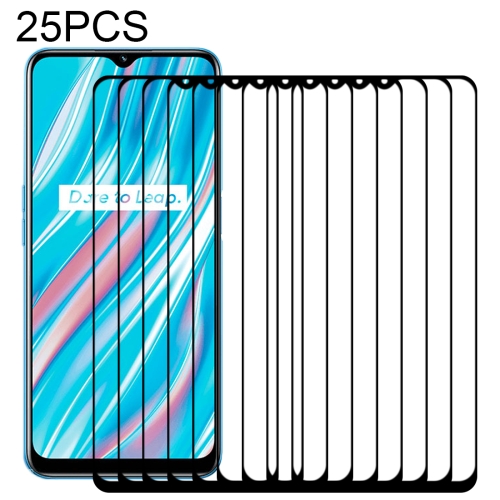 

For OPPO Realme V11 5G 25 PCS Full Glue Full Screen Tempered Glass Film
