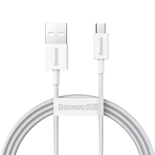 

Baseus CAMYS-02 2A USB to Micro USB Superior Series Fast Charging Data Cable, Cable Length:1m(White)